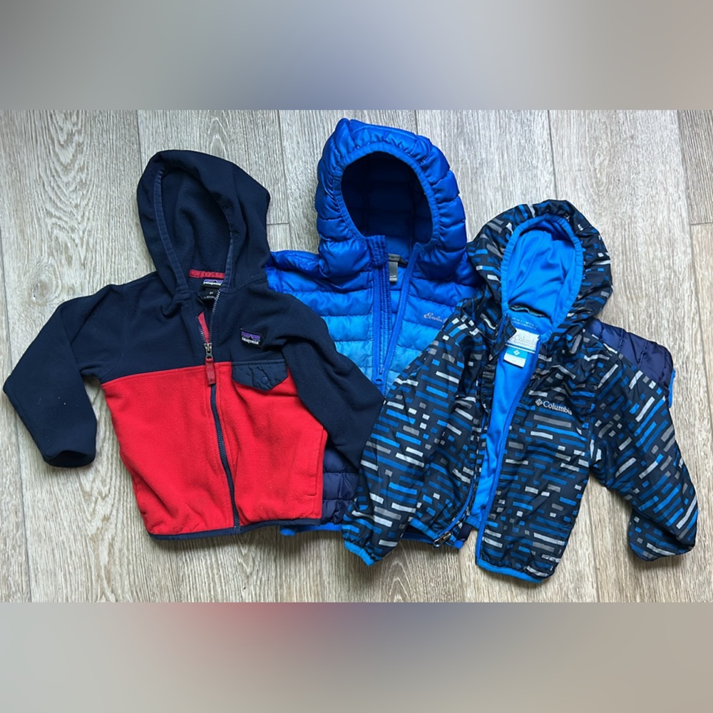 Patagonia, Eddie Bauer + Columbia Coat lot!!